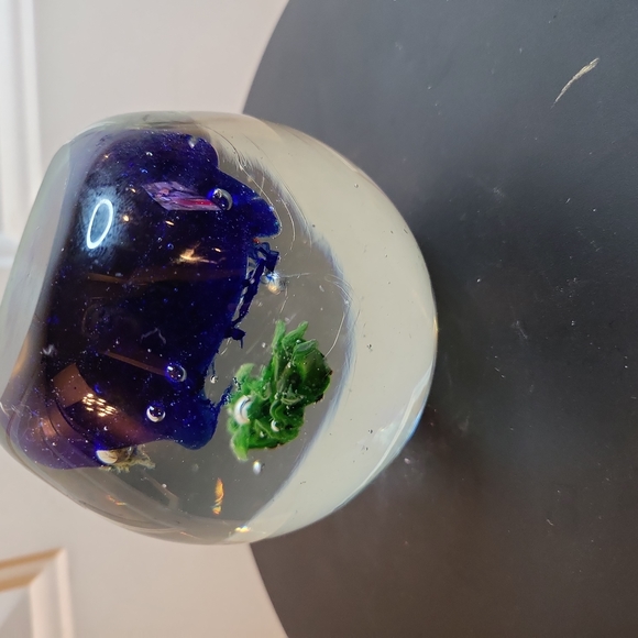 Vintage Sea Turtle Glass Paperweight 3.5" - Picture 10 of 10